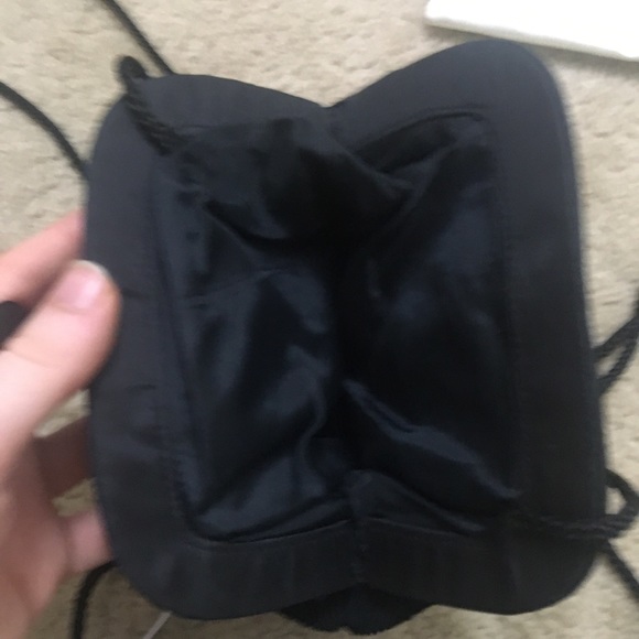 Lot of 4 Clutch Purses Shoulder Strap Crossbody Clam Shell Clasp Closure Black - Picture 8 of 8